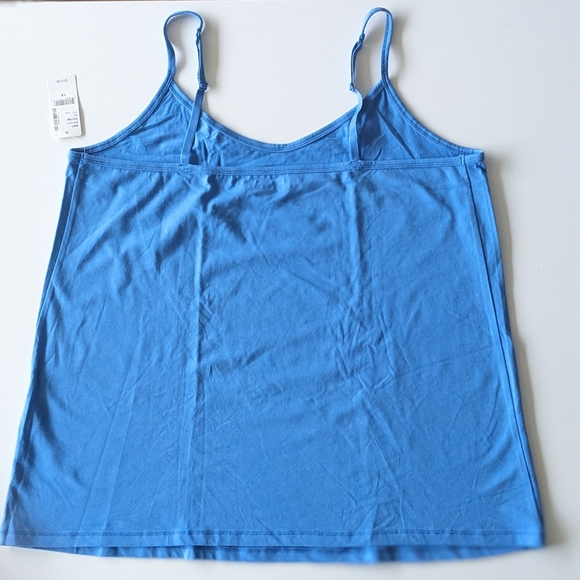 Blue stretch layering camisole size 1x Additional Elle with adjustable straps - Picture 2 of 5